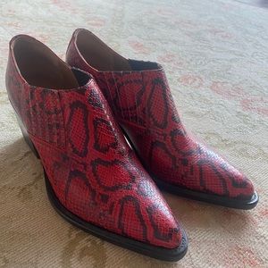 Snakeskin Chloe booties